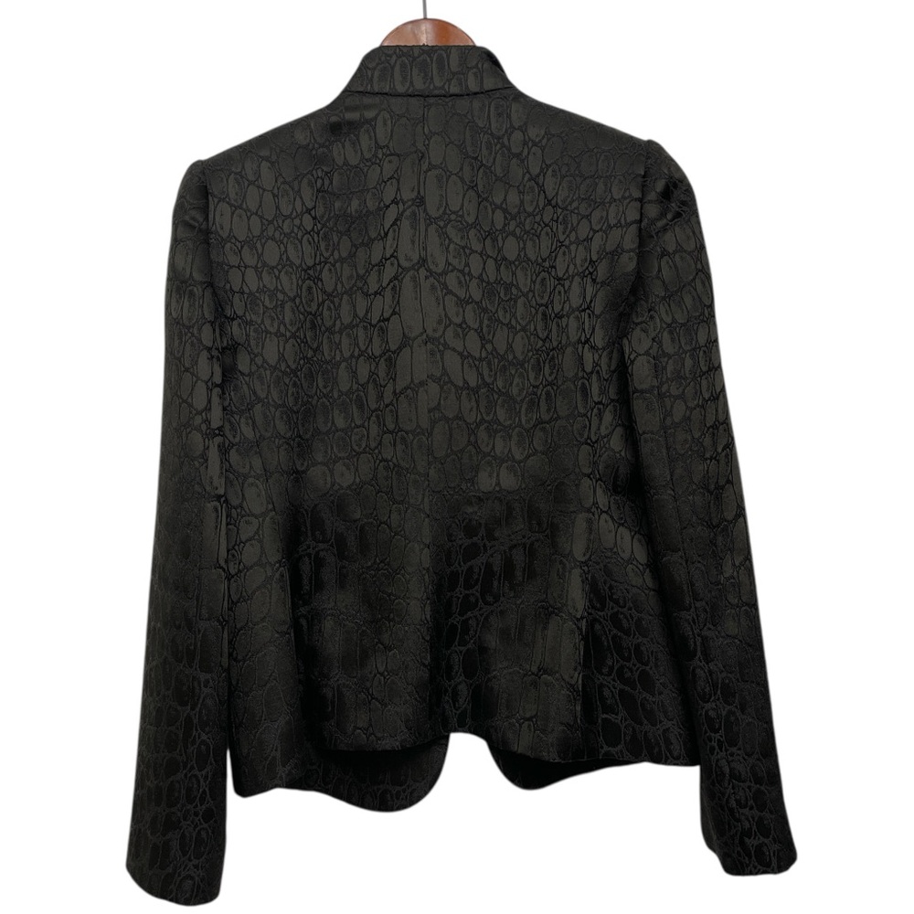 Armani Collezioni Antinea SRL Black Jacquard Blazer Made In Italy - Picture 6 of 12